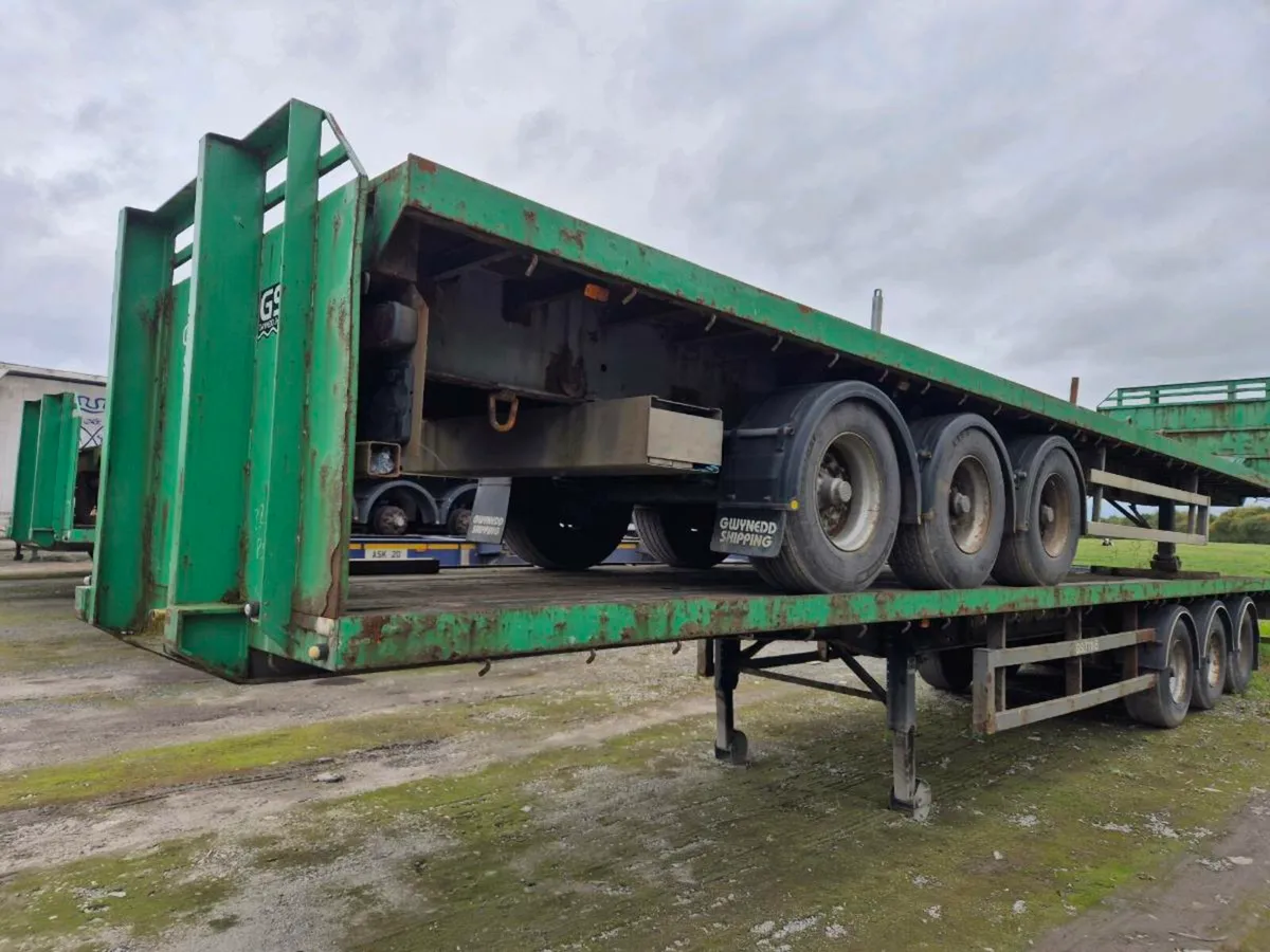 3  flat trailers bpw drum brakes - Image 1