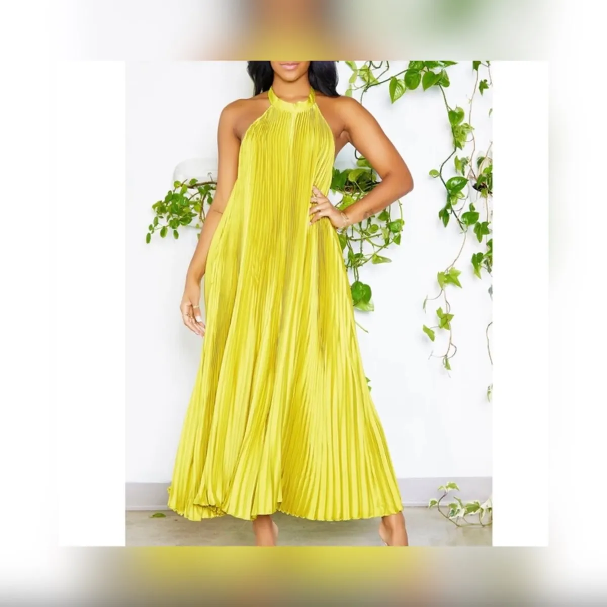 Canary yellow floor length Summer Dress for sale in Co. Westmeath for 20 on DoneDeal