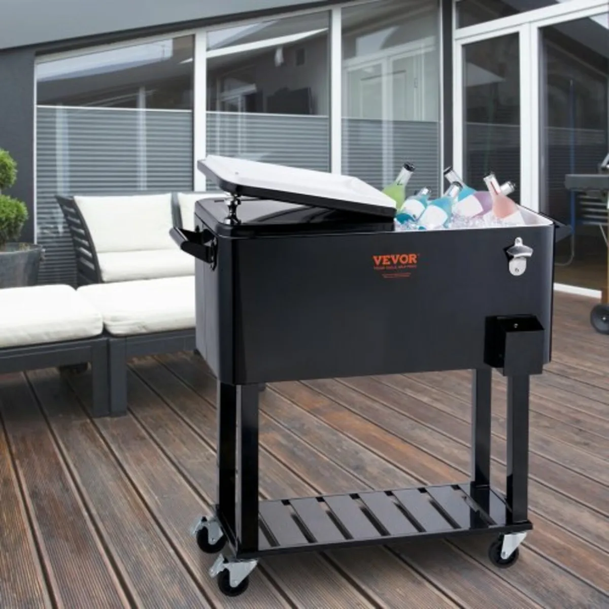 Rolling Ice Chest Cooler Cart 80 Quart, Portable B for sale in Co