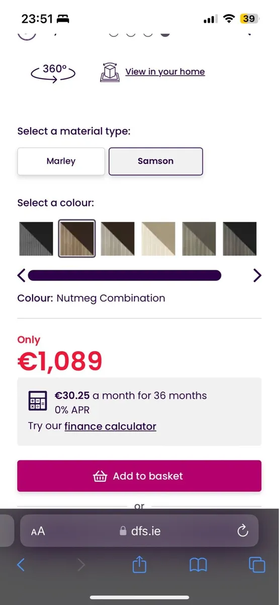 Sofa bed for sale in Co. Dublin for €550 on DoneDeal