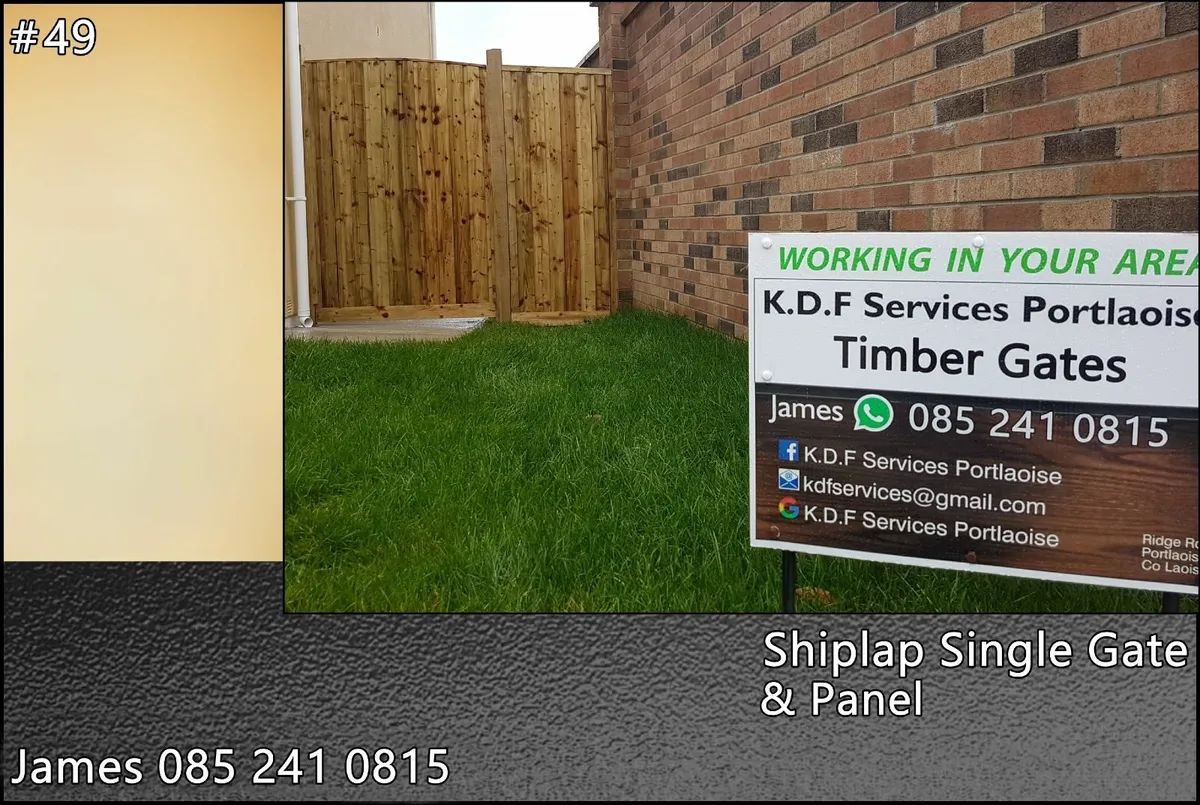 Timber Gates Free Installation for sale in Co. Laois for €320 on DoneDeal