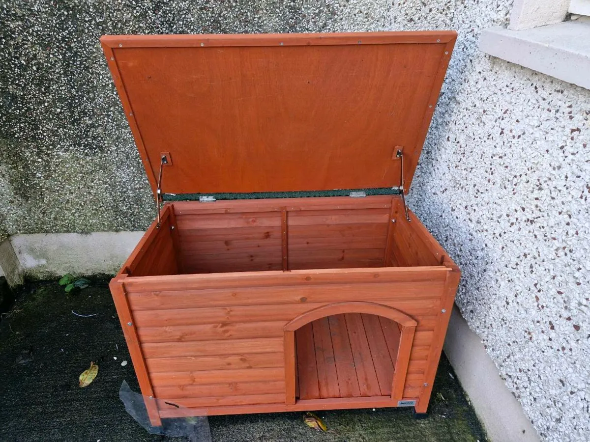 You and me flat roof dog kennel sales
