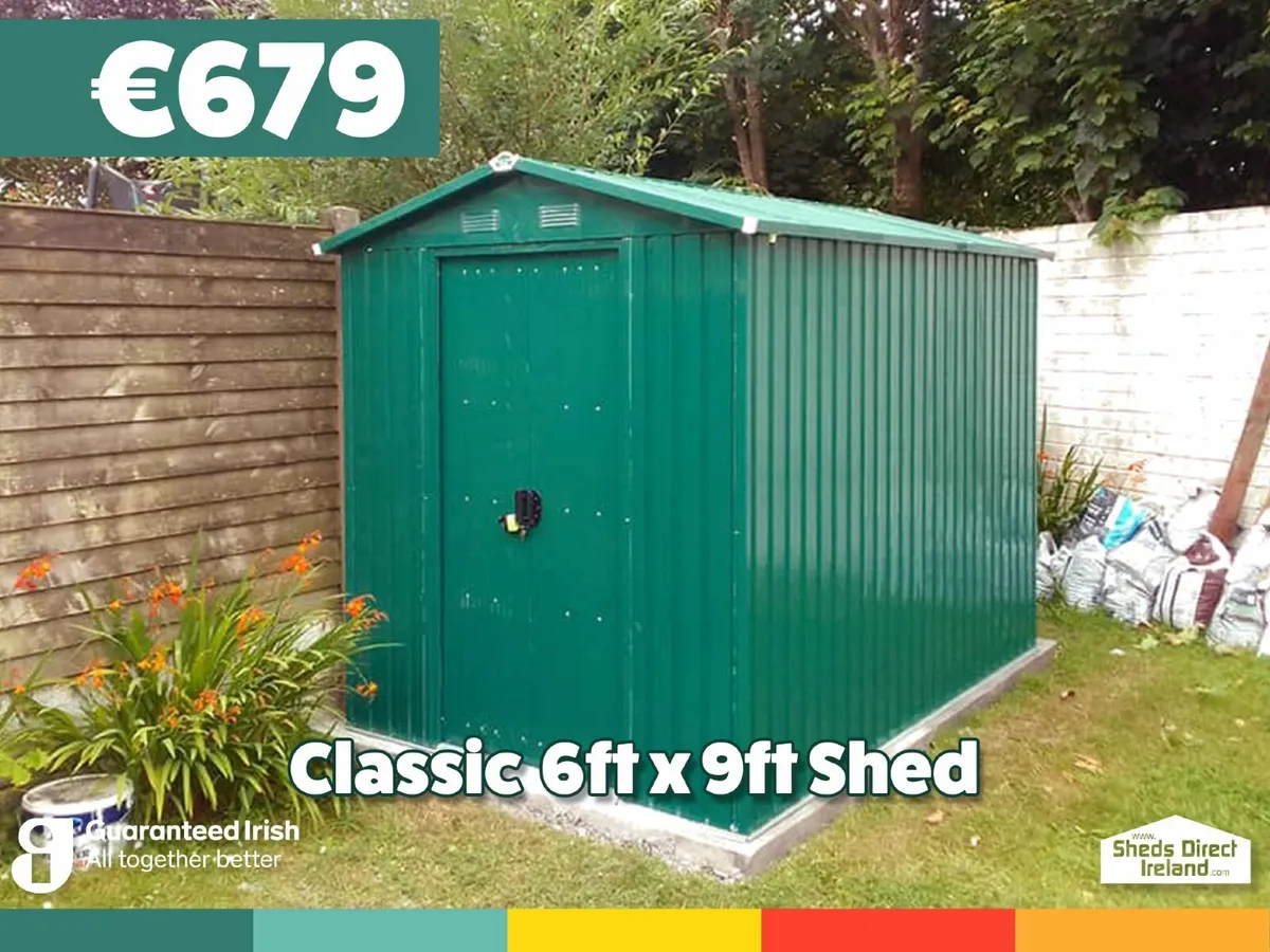 6ft x 9ft Classic Steel Shed for sale in Co. Dublin for €679 on DoneDeal