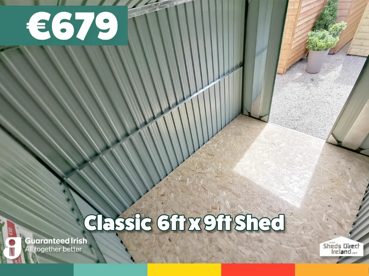 6ft x 9ft Classic Steel Shed for sale in Co. Dublin for €679 on DoneDeal