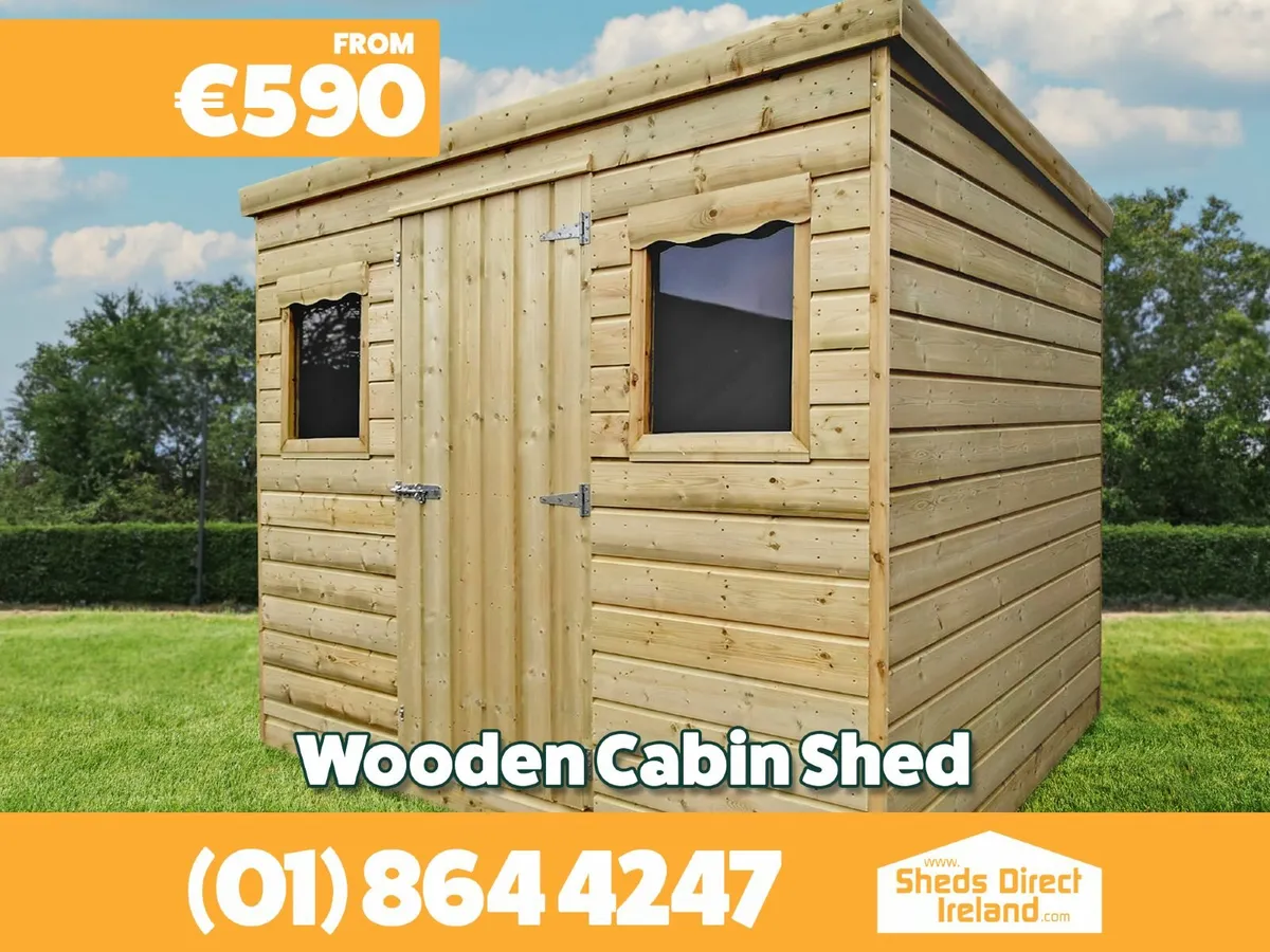 Wooden Cabin Shed - Image 1