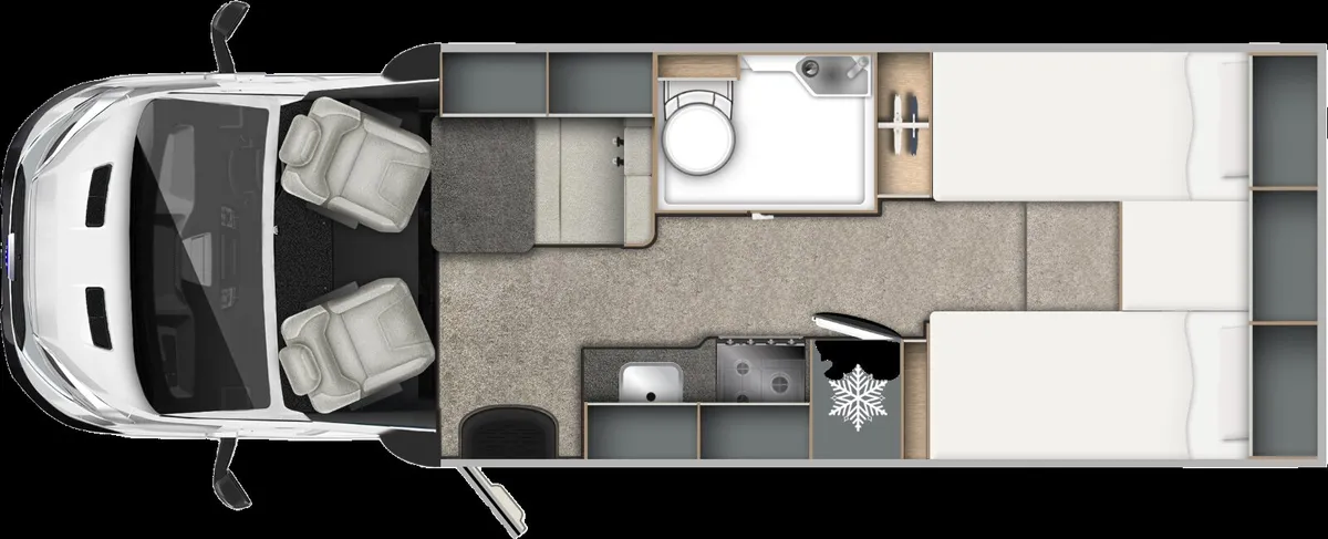 Compact Motorhome with Twin Single Beds - Image 2