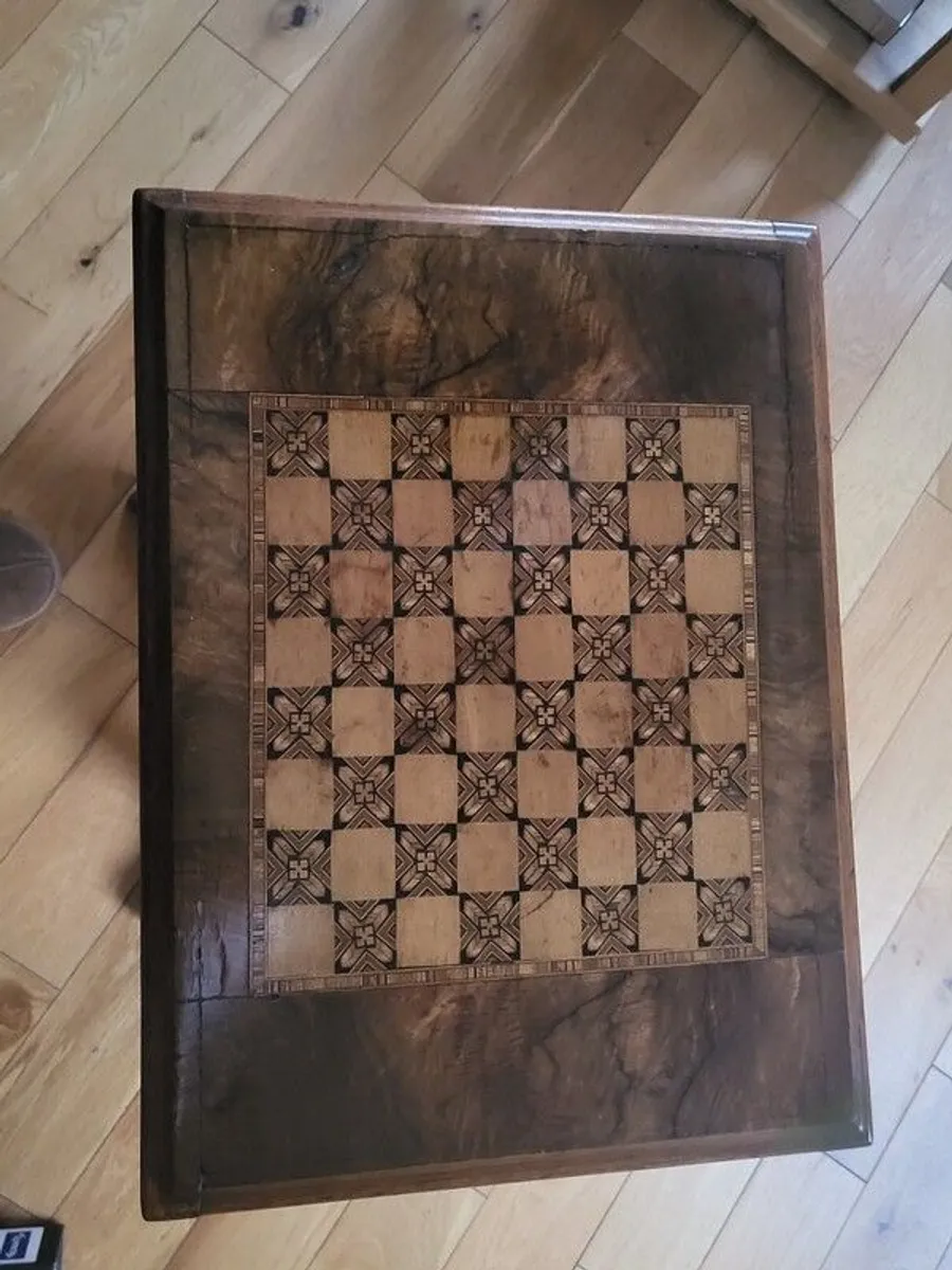 Victorian walnut games table for sale in Co. Dublin for €475 on DoneDeal
