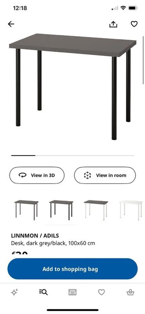 ikea desk for sale in Co. Dublin for €10 on DoneDeal