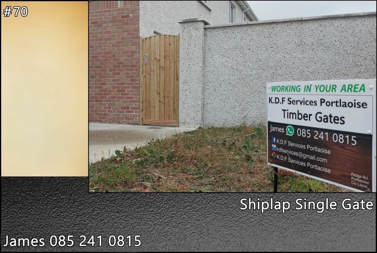 Timber Gates Free Installation for sale in Co. Laois for €320 on DoneDeal