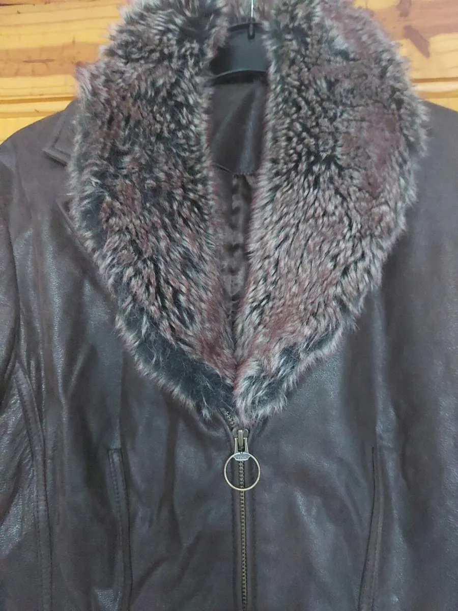 Wallis ladies brown leather jacket free postage for sale in Co. Cork for 35 on DoneDeal