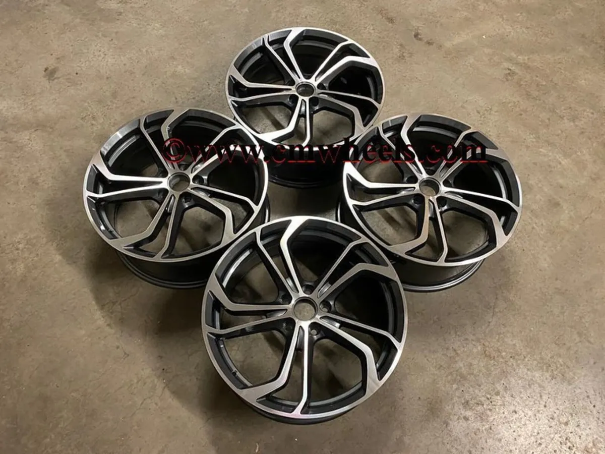 18 19″ Inch VW Golf Reifnitz Style Alloys A3 5X112 - Image 2