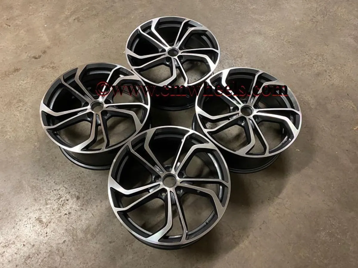 18 19″ Inch VW Golf Reifnitz Style Alloys A3 5X112 - Image 4