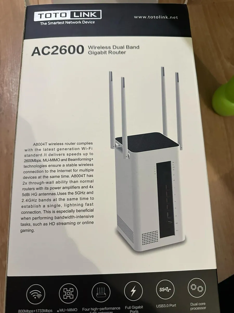 Toto Link AC2600 Wireless Dual Band Gigabit Router - Image 2