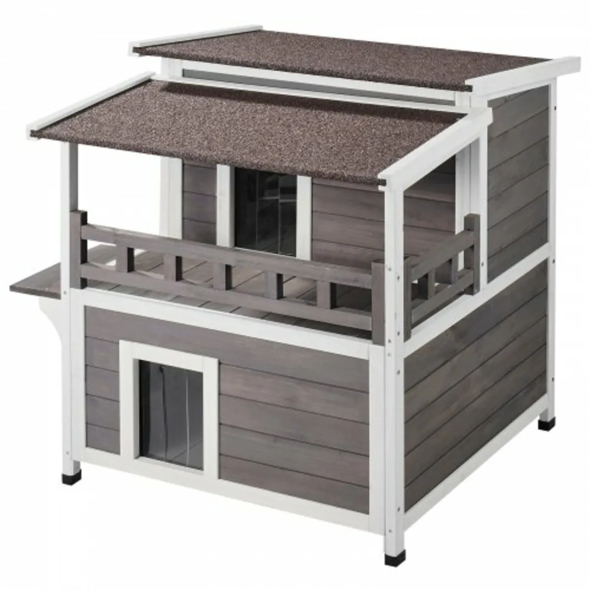 Outdoor Cat House 2 story Wooden Feral Cat Shelter for sale in Co. Dublin for 300 on DoneDeal