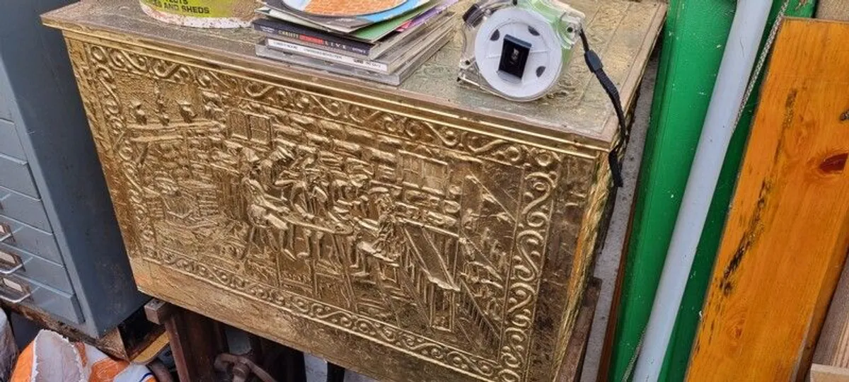 Brass fire box for sale in Co. Kerry for €40 on DoneDeal