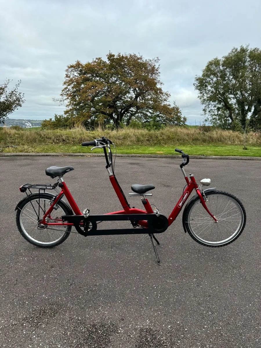 Folding Adult Child Tandem Bike - Image 1