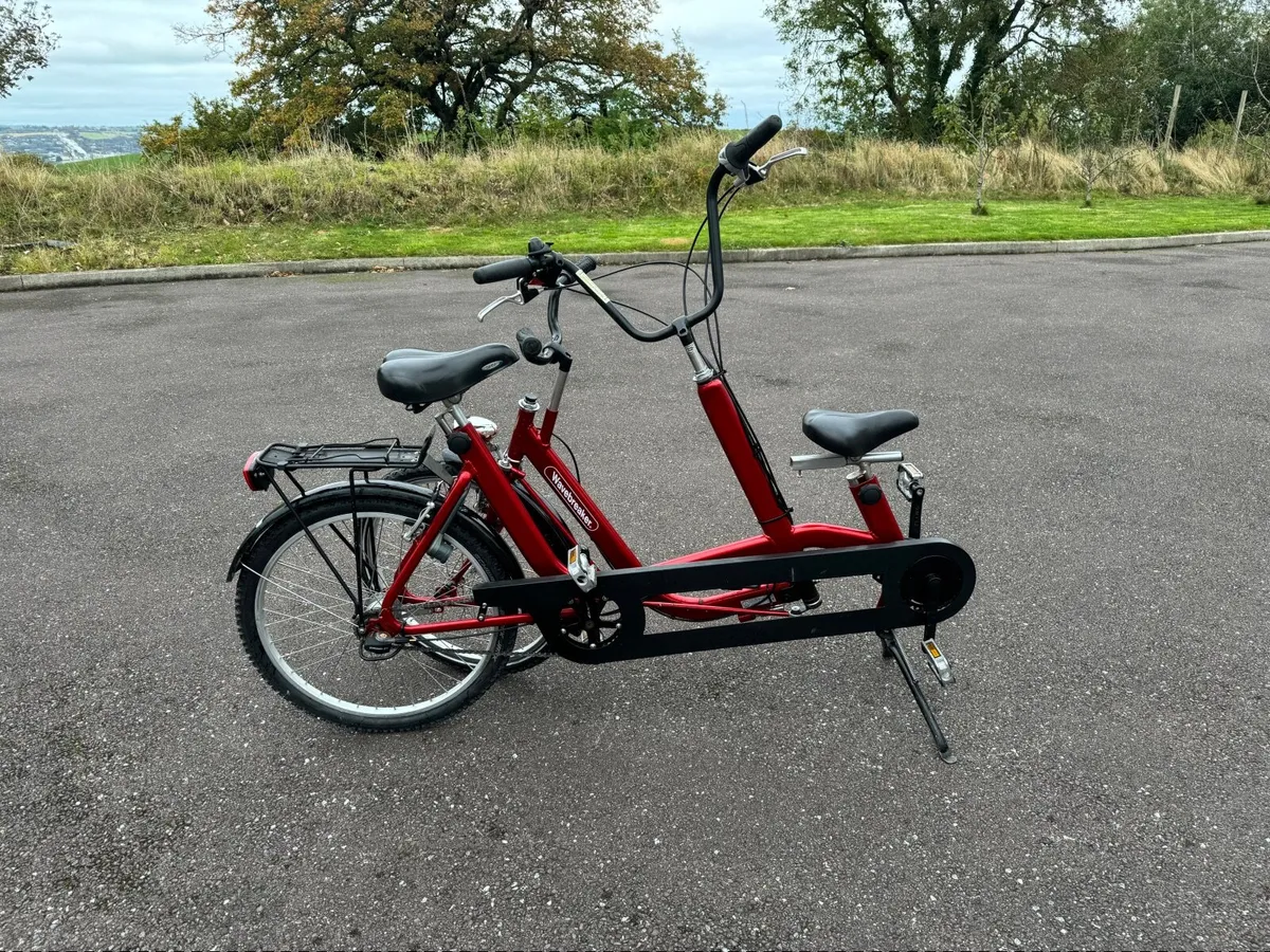 Folding Adult Child Tandem Bike - Image 3