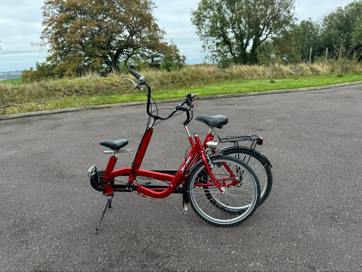 Folding Adult Child Tandem Bike - Image 4