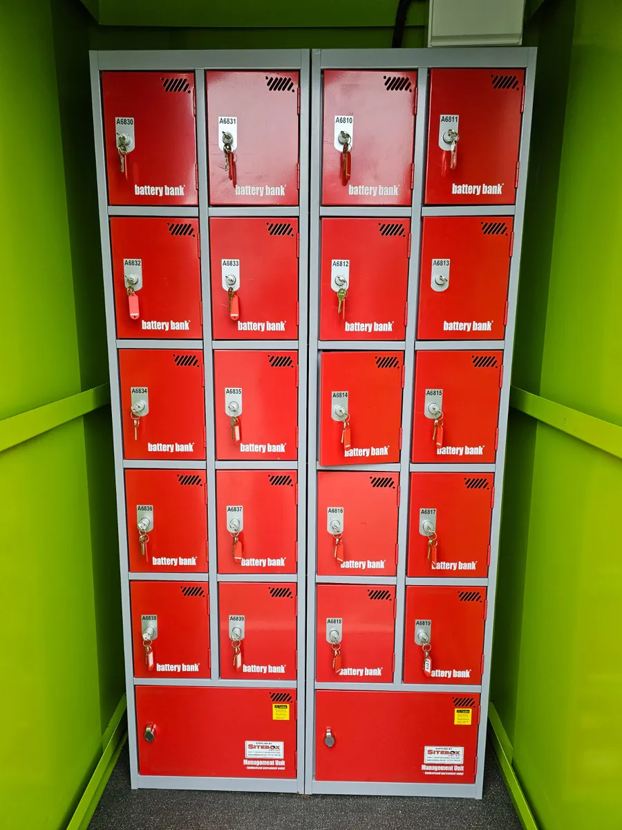 5ft Charging Hut with Lockers and Fire Suppression - Image 2