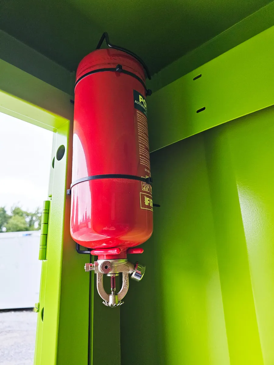 5ft Charging Hut with Lockers and Fire Suppression - Image 3