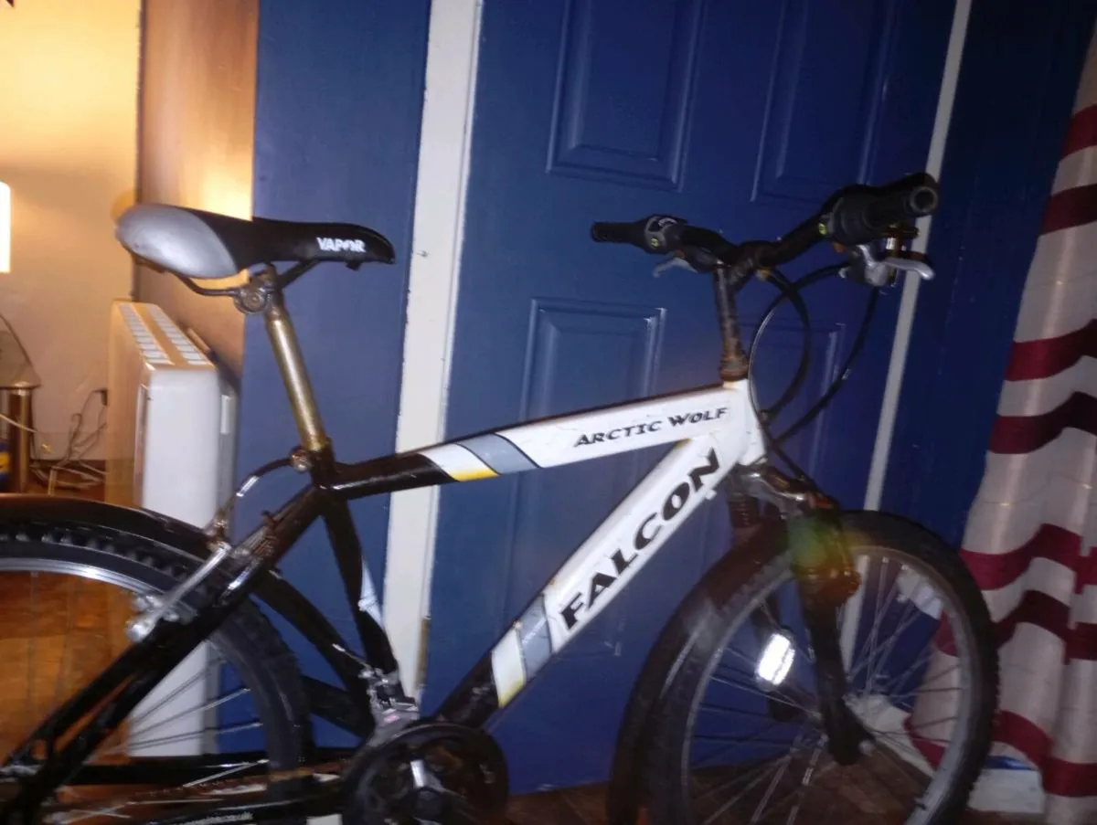 Falcon arctic wolf mountain bike + helmet for sale in Co. Cork for €100