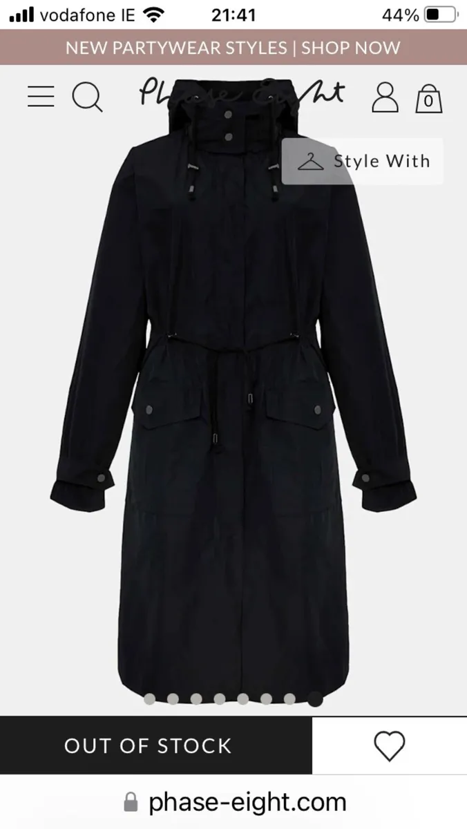 Phase-Eight ladies parka coat. Can post - Image 1