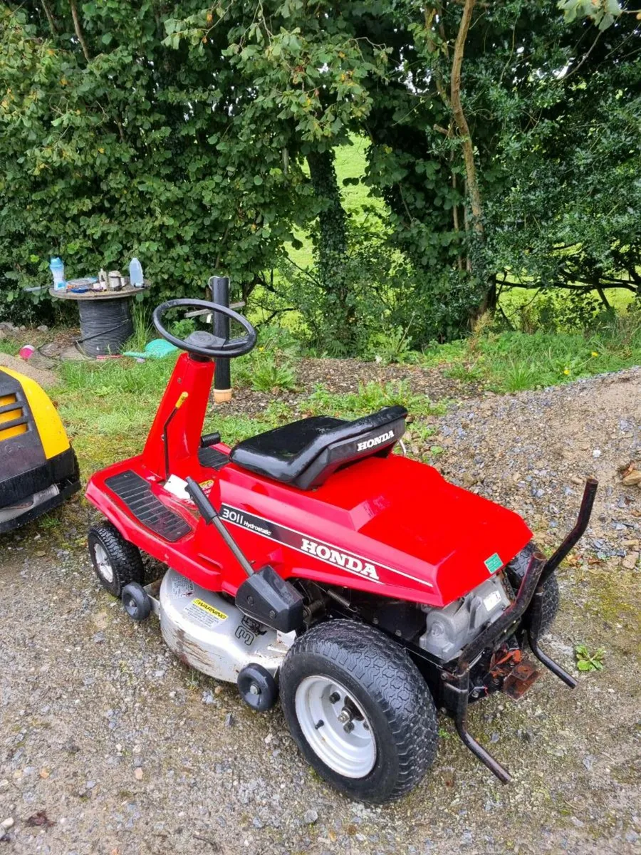 Honda ride on mower for sale in Co. Donegal for 600 on DoneDeal