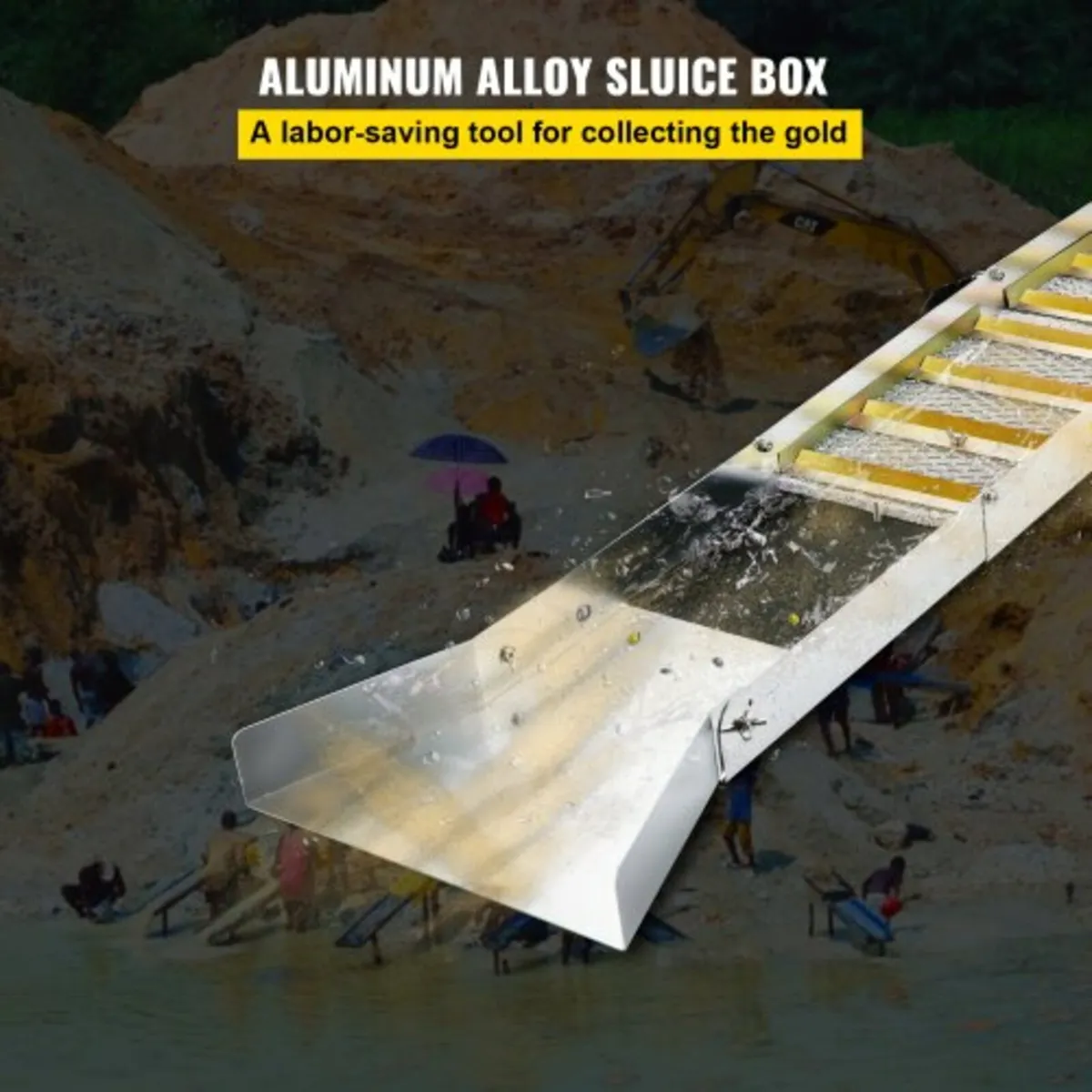 Folding Aluminum Alloy Sluice Box, Compact 50" Sl for sale in Co