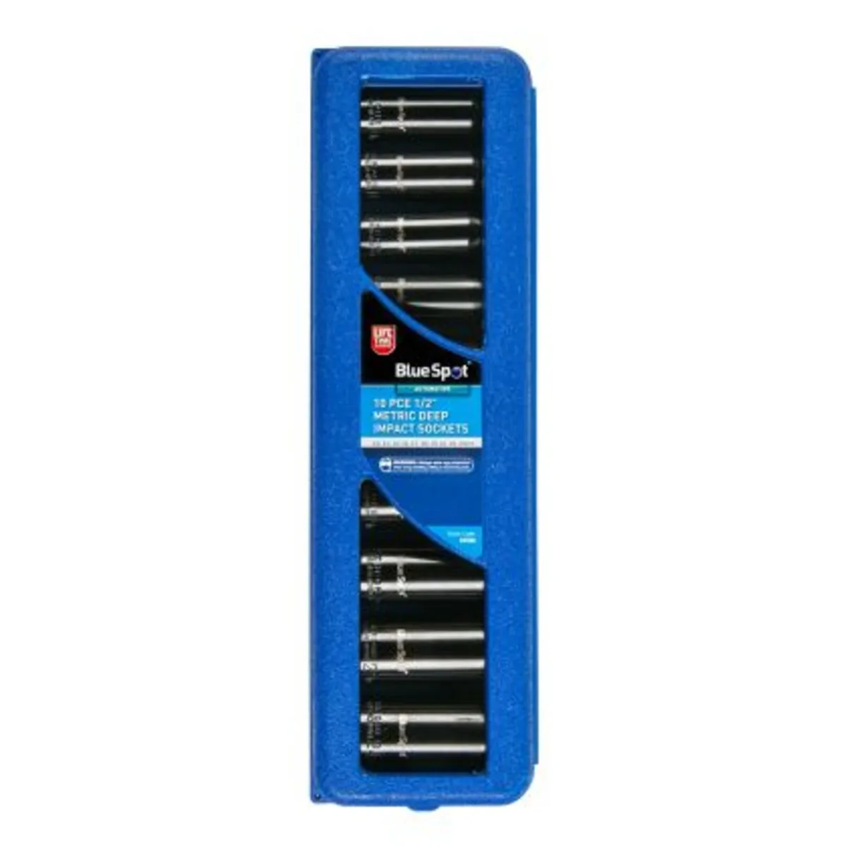 Deep Impact Socket Set – 10pcs, 1/2”, 10-24mm - Image 1