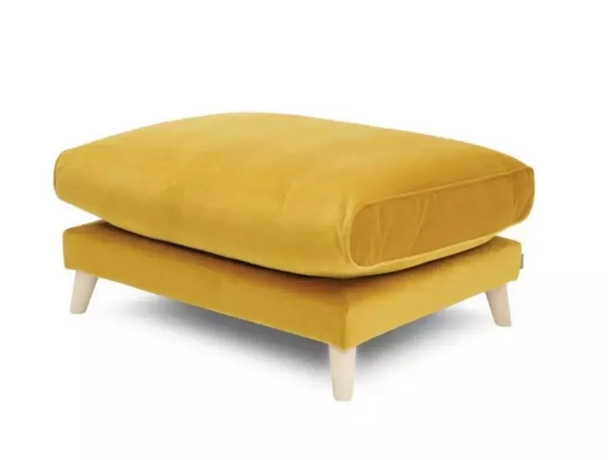 Sofa and footstool - Image 4