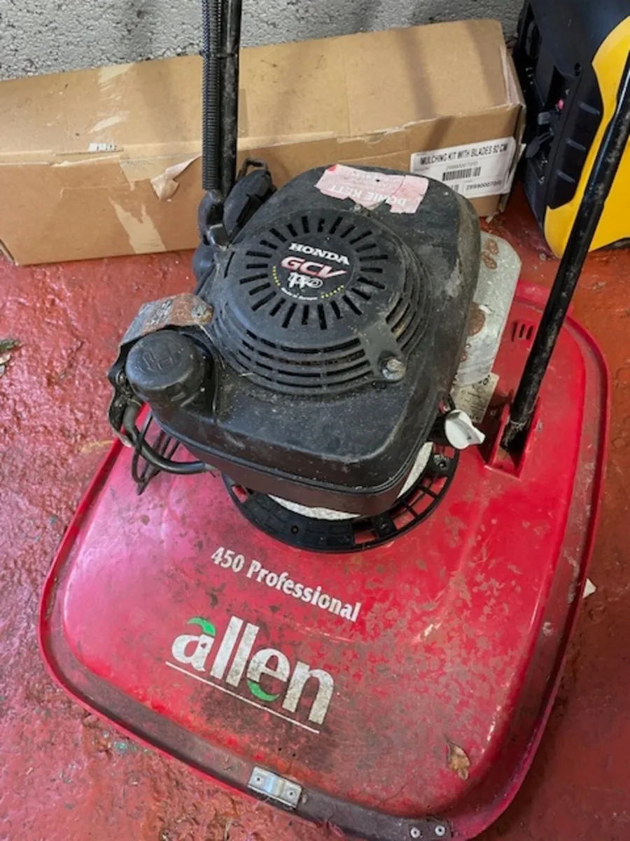 Allen 450 Professional Petrol Hover Mower - Image 1