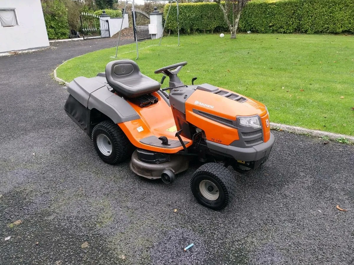 Husqvarna TC138 ride on lawnmower - Image 1