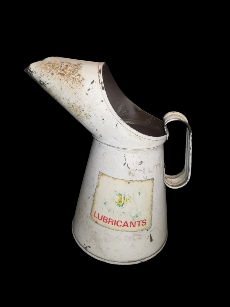 Large BP old oil pouring jug