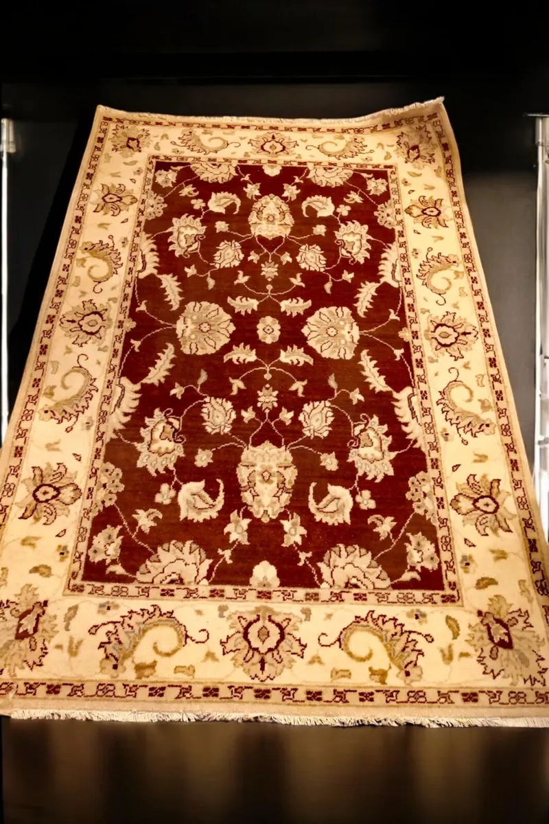Heritage unused beautiful Turkish wool rug label - Image 1