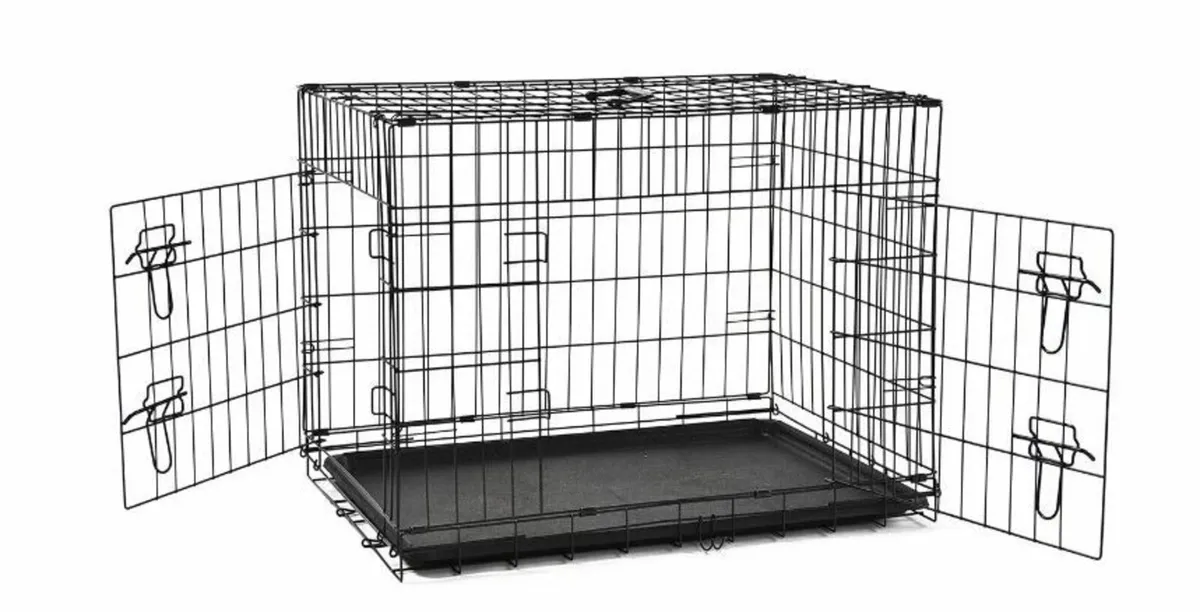 BRANDNEW medium dog cat pet crate cage 91cm kennel - Image 1