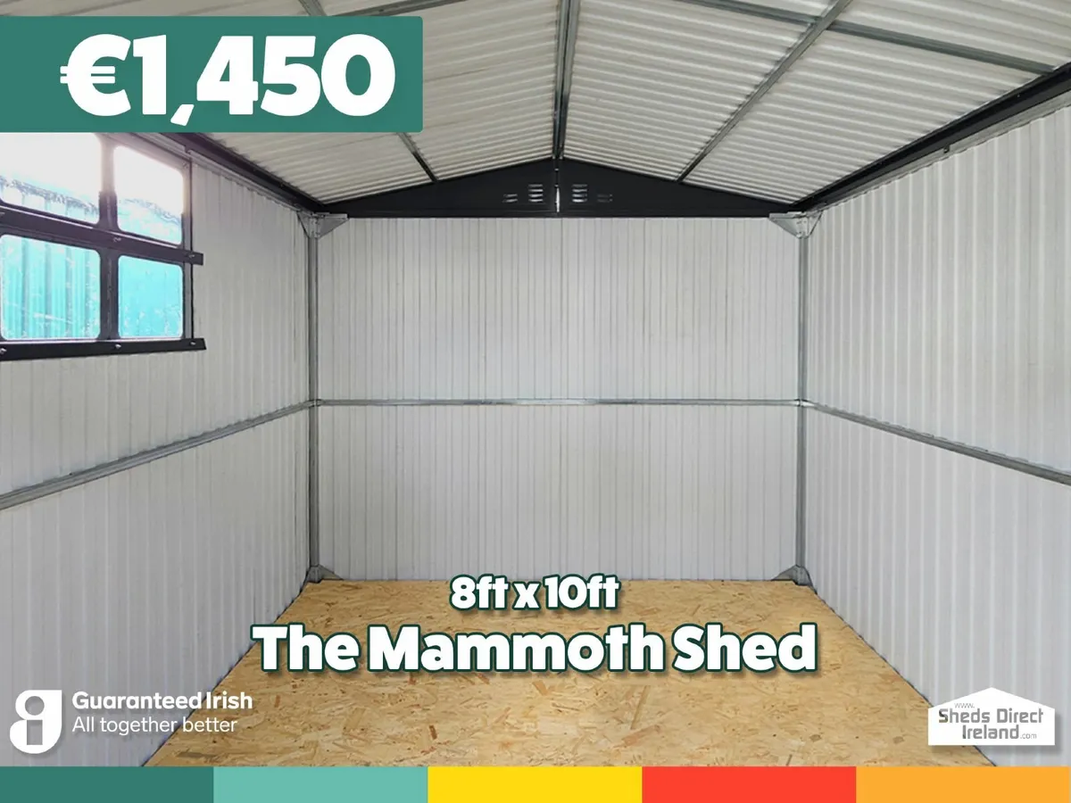 Steel Mammoth Shed 8ft x 10ft - Image 3