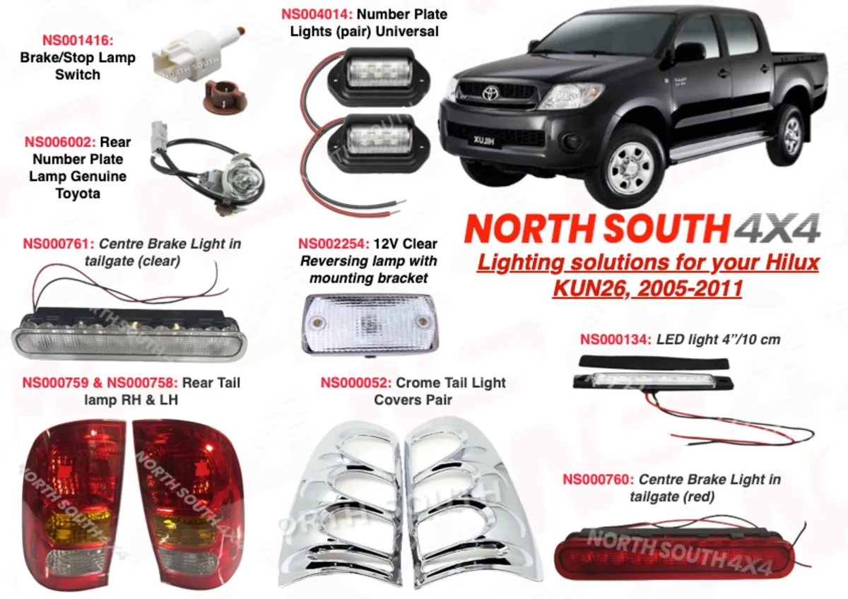 Rear Lamps for Toyota Hilux 2005-2011 - Image 2