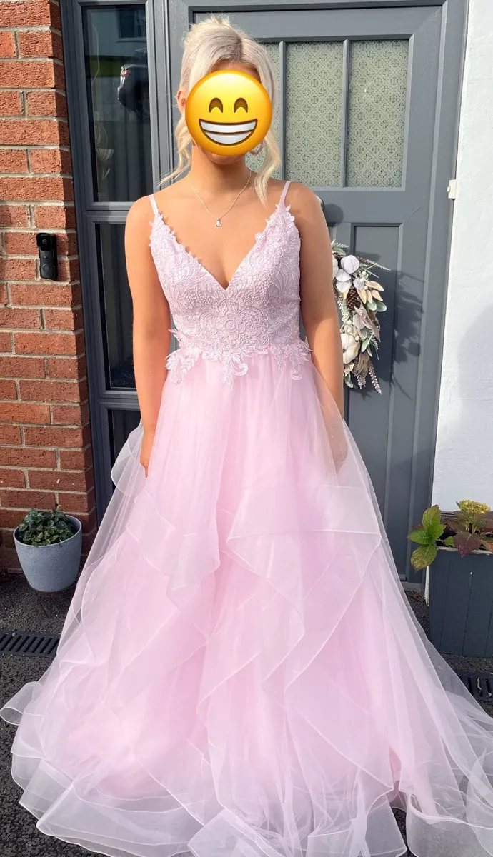 Pink debs dress best sale