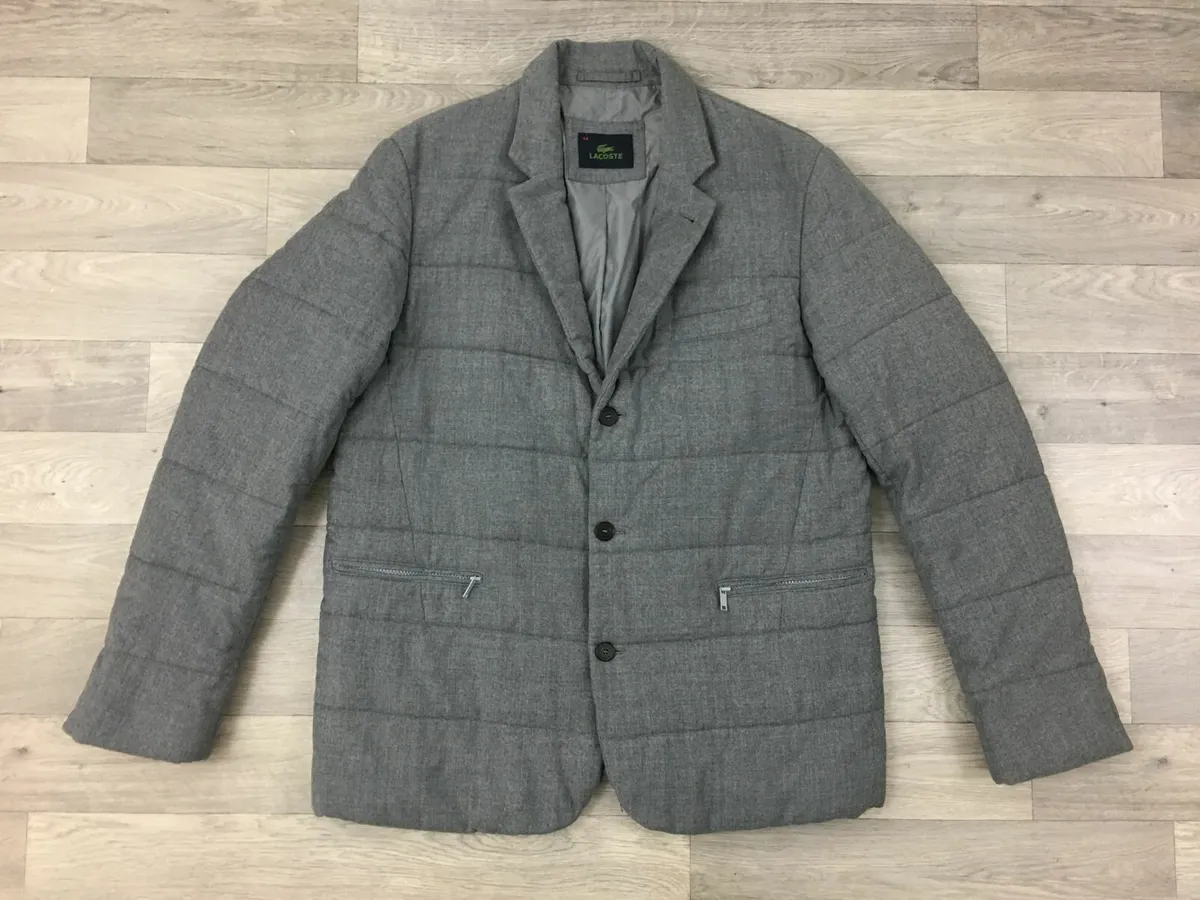 Lacoste Wool Padded Blazer Jacket Mens XL - Image 1