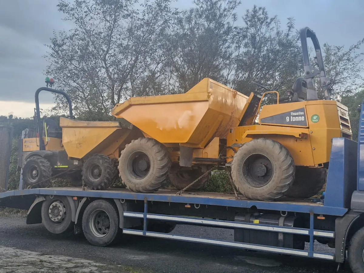 9 ton dumpers for hire