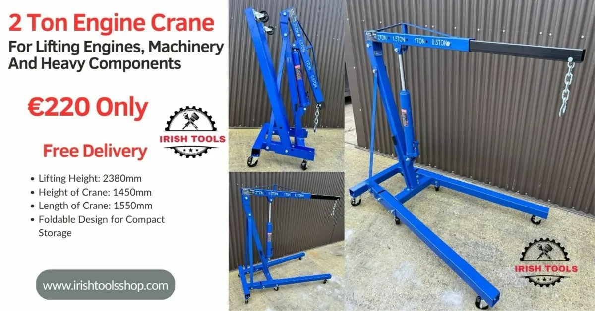 2 Ton Engine Crane / Hoist For Lifting Engines, Ma for sale in Co