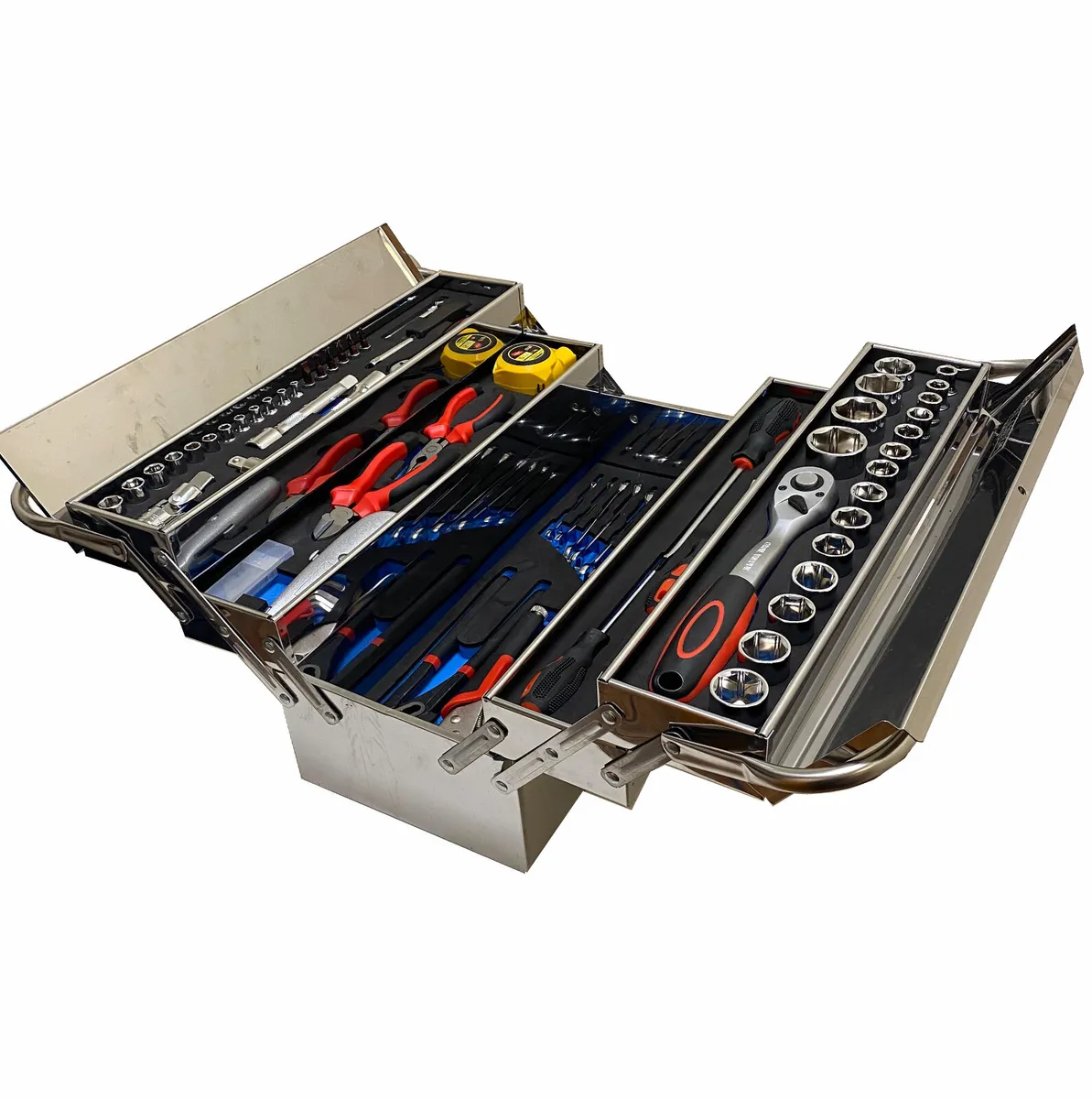 90pc 5 Tier Cantilever Toolbox Set - Image 1