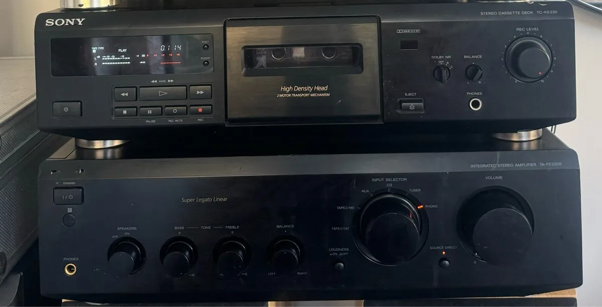 Sony Integrated Amplifier + Cassette deck for sale in Co. Dublin for €