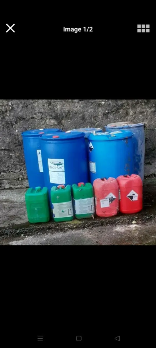 IBC and Blue barrels for sale in Co. Tipperary for €50 on DoneDeal