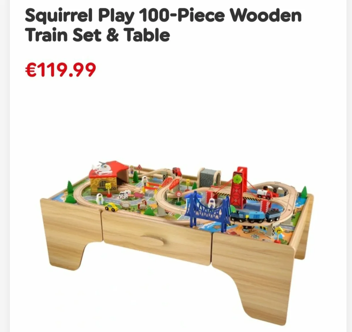 Squirrel train table online