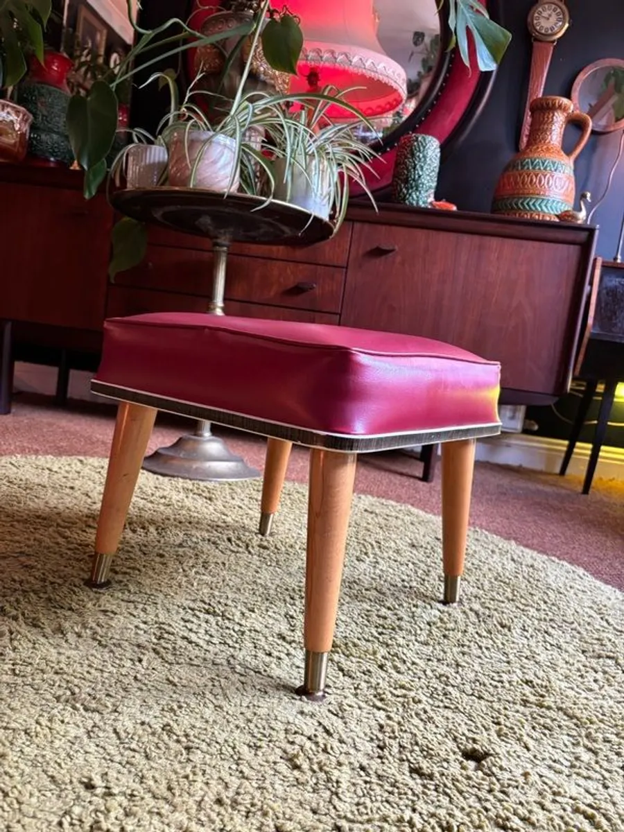 Mid Century Footstool - Image 1