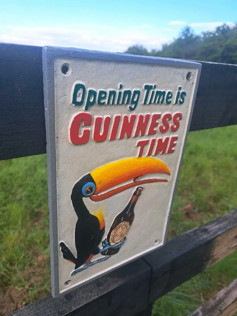 Guinness opening times cast iron sign for sale in Co. Limerick for €44