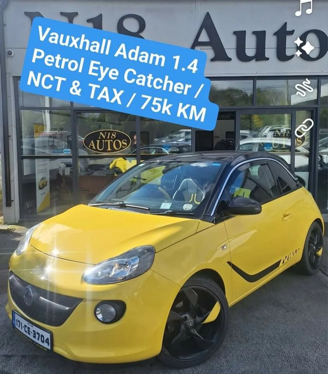 171 Vauxhall Adam 1.4 Petrol NCT / LOW MILEAGE - Image 2