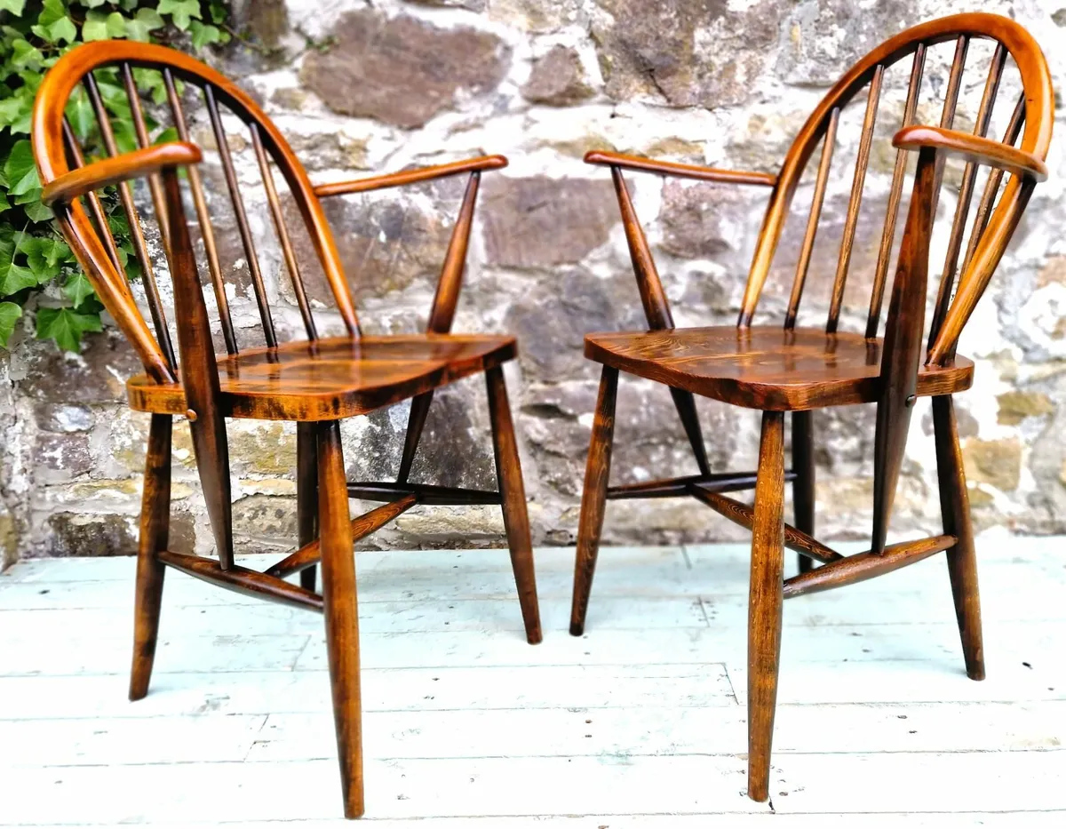 Pair of Ercol Armchairs- Circa 1960s - Image 4