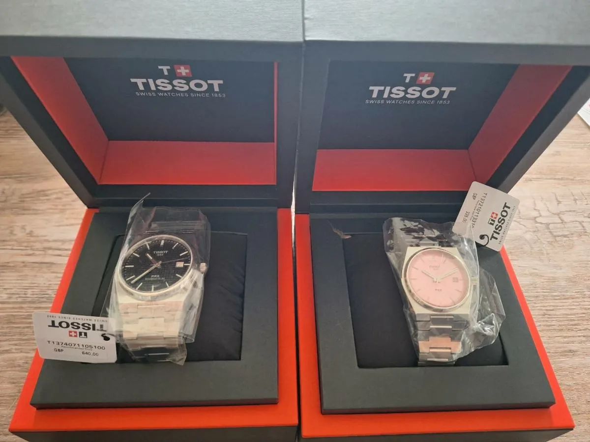 Tissot PRX his & hers brand new watch set - Image 1